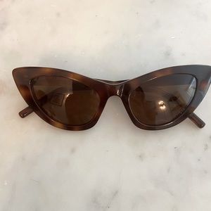 Havana Lily Cat Eye Sunglasses, Saint Laurent